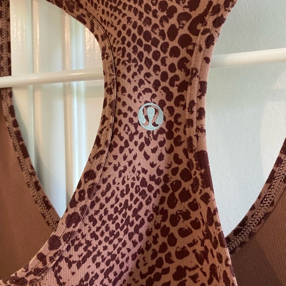 SOLD. Lululemon burgundy snakeskin tank - Picture 2 of 2